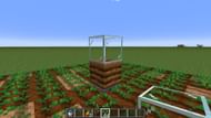 Place the glass block on top of the composter (Image via Mojang Studios)